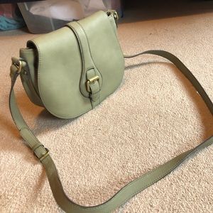 Merona green crossbody purse